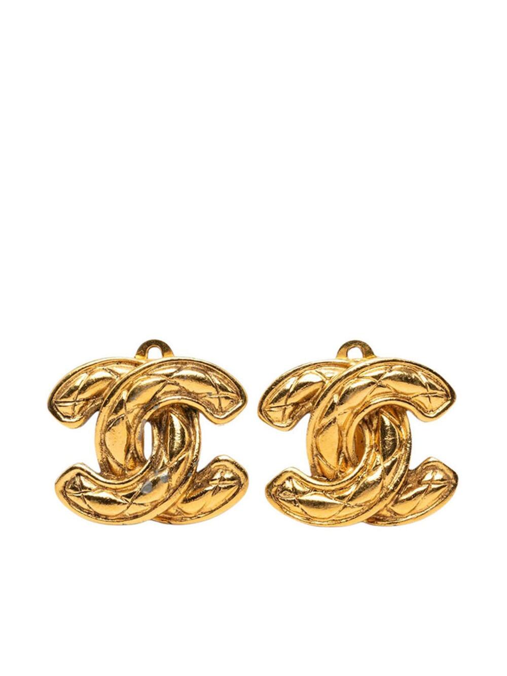 Chanel Cc Logo Clip-On Earrings Metal #346842C84B